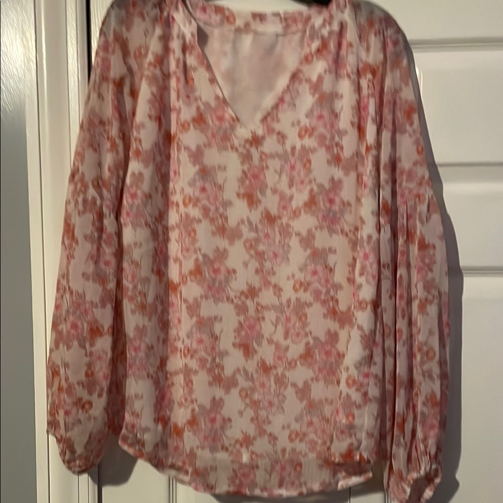 Floral Pink Blouse